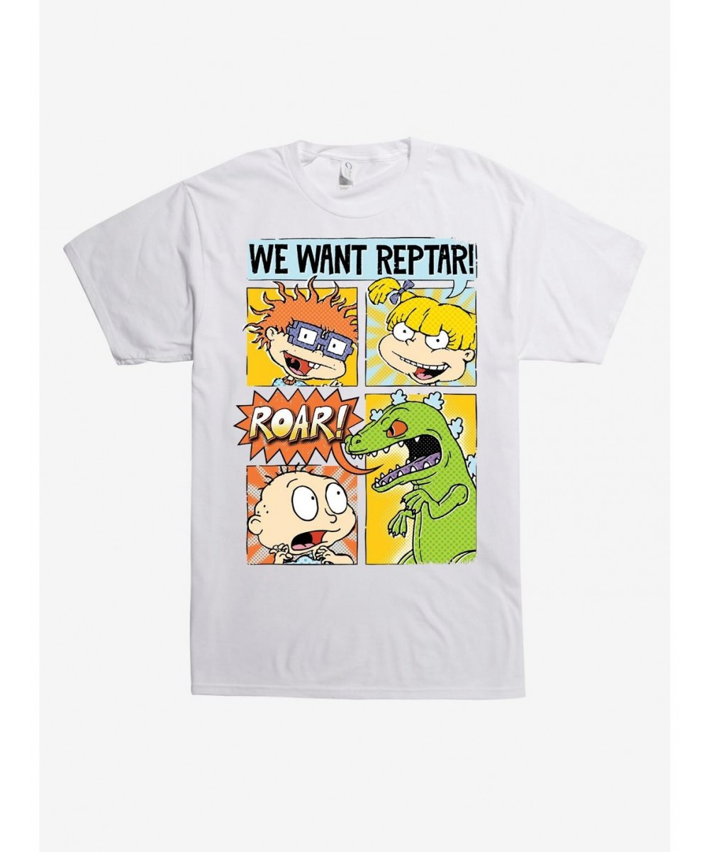 Hot Sale Rugrats We Want Reptar T-Shirt $8.03 T-Shirts