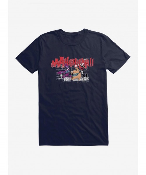 Low Price Aaahh!!! Real Monsters Brick Wall T-Shirt $9.18 T-Shirts