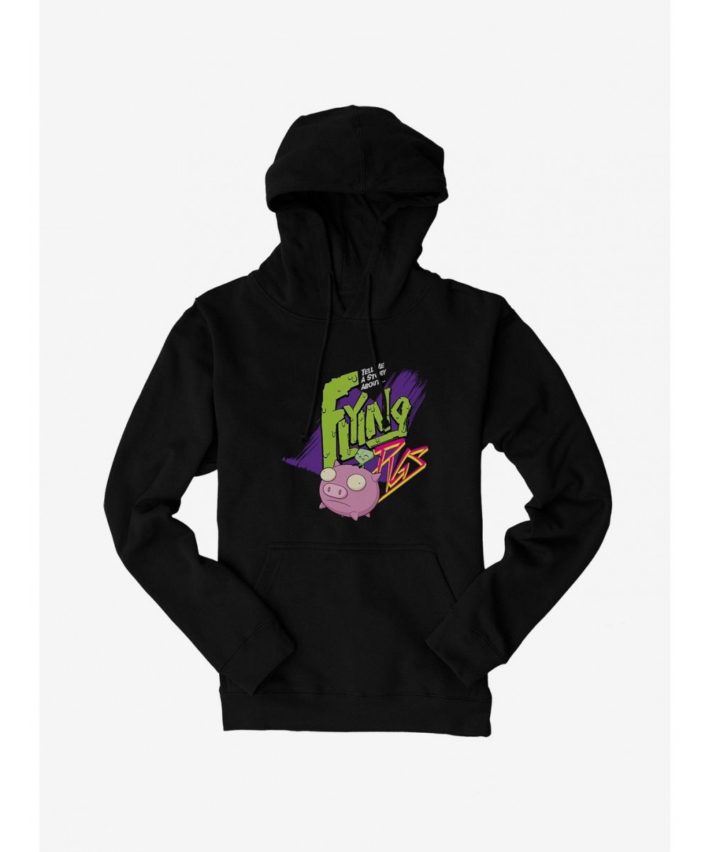 Huge Discount Invader Zim Flying Pigs Hoodie $13.65 Hoodies