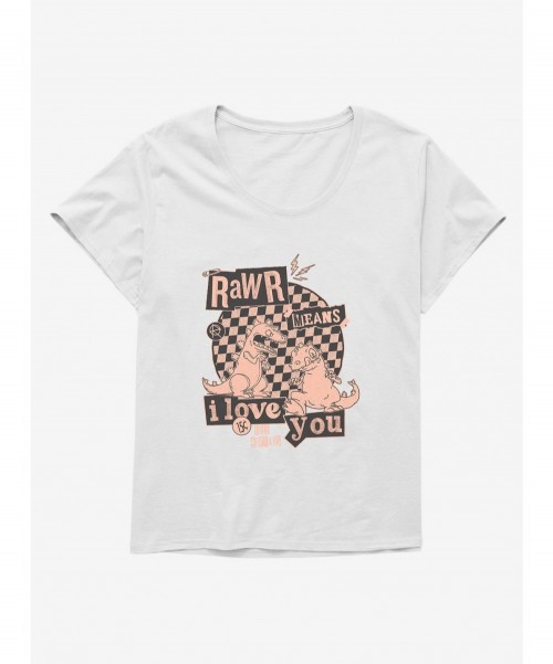 Seasonal Sale Rugrats Punk Poster Rawr Means I Love You Girls T-Shirt Plus Size $11.00 T-Shirts