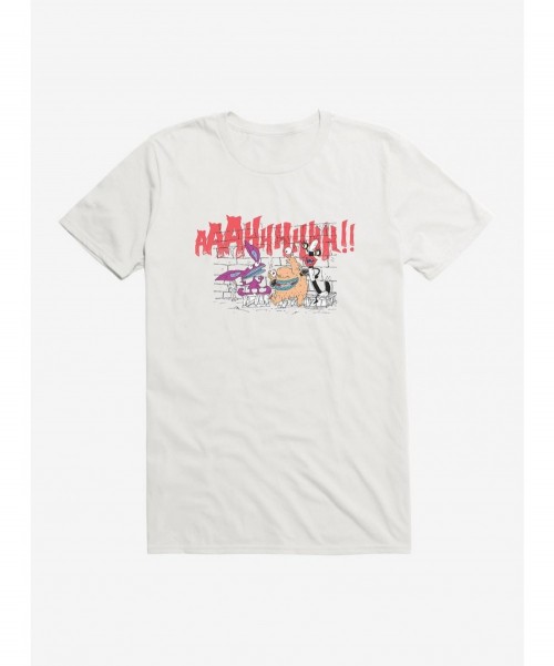 Low Price Aaahh!!! Real Monsters Brick Wall T-Shirt $9.18 T-Shirts