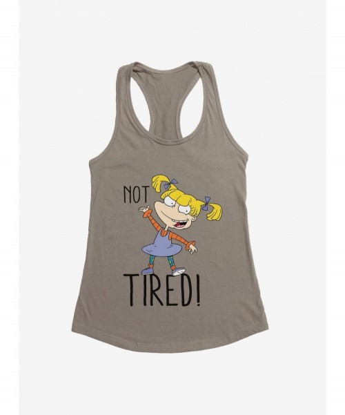 Cheap Sale Rugrats Angelica Not Tired Girls Tank $9.76 Tanks