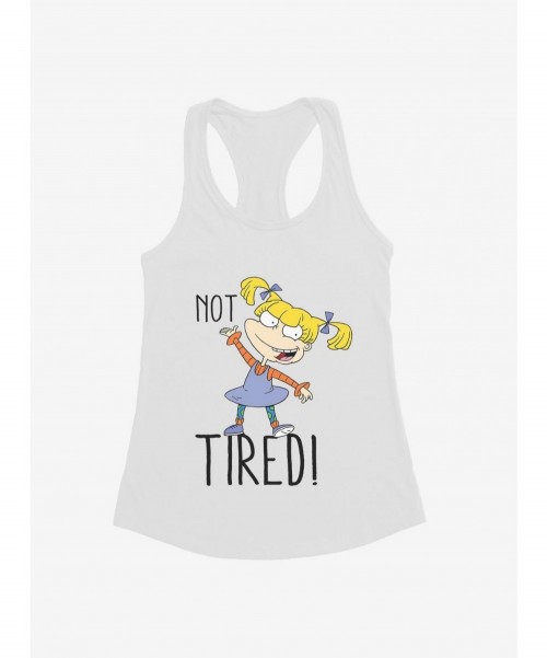 Cheap Sale Rugrats Angelica Not Tired Girls Tank $9.76 Tanks