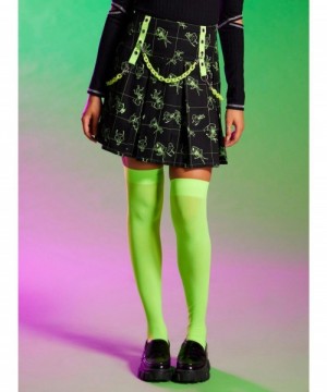 Fashion Invader Zim Chain Grid Pleated Skirt $15.96 Skirts