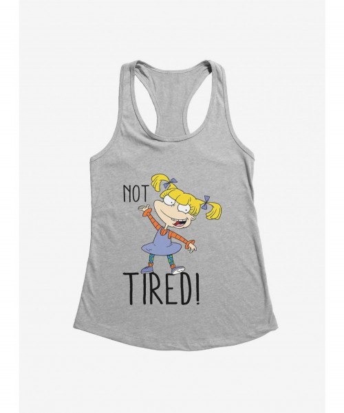 Cheap Sale Rugrats Angelica Not Tired Girls Tank $9.76 Tanks