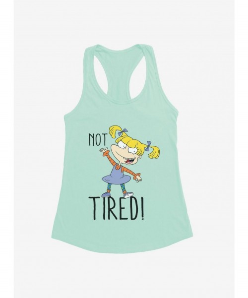 Cheap Sale Rugrats Angelica Not Tired Girls Tank $9.76 Tanks