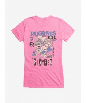 Cheap Sale Rugrats Rock Poster Rugrats Live Girls T-Shirt $9.36 T-Shirts