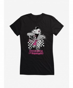 Festival Price Invader Zim Subjugate The Humans Girls T-Shirt $9.56 T-Shirts