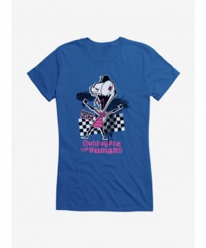 Festival Price Invader Zim Subjugate The Humans Girls T-Shirt $9.56 T-Shirts