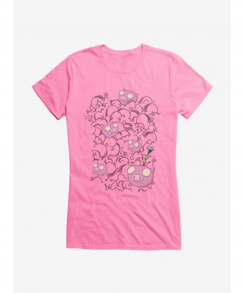 Pre-sale Invader Zim Pig Stampede Girls T-Shirt $8.37 T-Shirts