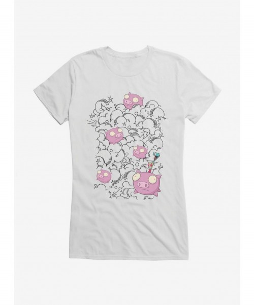 Pre-sale Invader Zim Pig Stampede Girls T-Shirt $8.37 T-Shirts