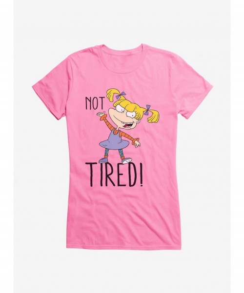 Festival Price Rugrats Angelica Not Tired Girls T-Shirt $7.17 T-Shirts