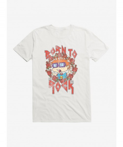 Special Rugrats Chuckie Born To Rock T-Shirt $6.69 T-Shirts