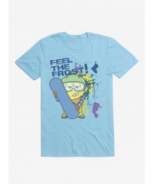 Absolute Discount SpongeBob Feel the Frost Snowboard T-Shirt $6.42 T-Shirts