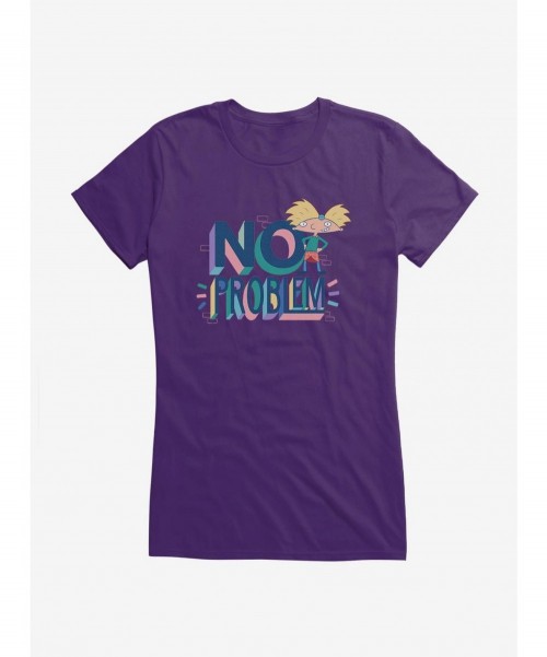 Special Hey Arnold! No Problem Girls T-Shirt $8.57 T-Shirts