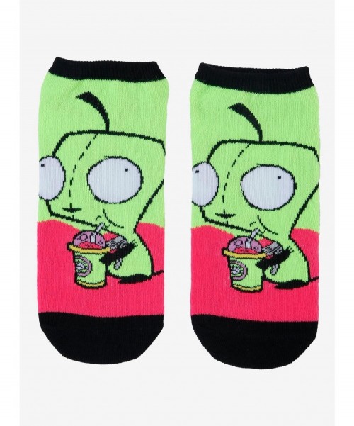 Hot Selling Invader Zim GIR Slurpee No-Show Socks $1.29 Socks