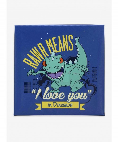 Pre-sale Rugrats Reptar Rawr Means I Love You Canvas Wall Decor $21.10 Home Décor