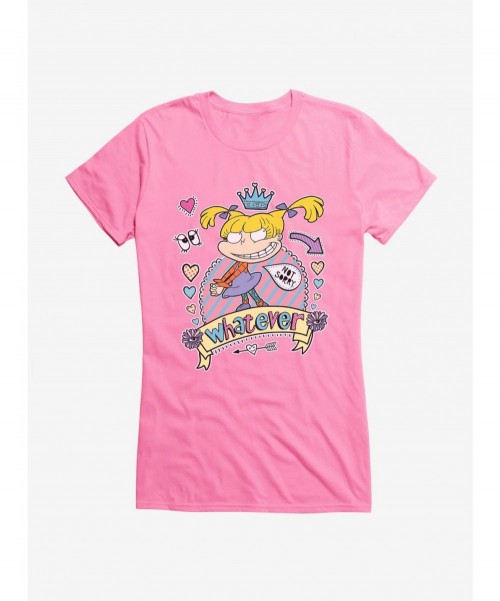 Seasonal Sale Rugrats Angelica Whatever, Not Sorry Girls T-Shirt $6.18 T-Shirts