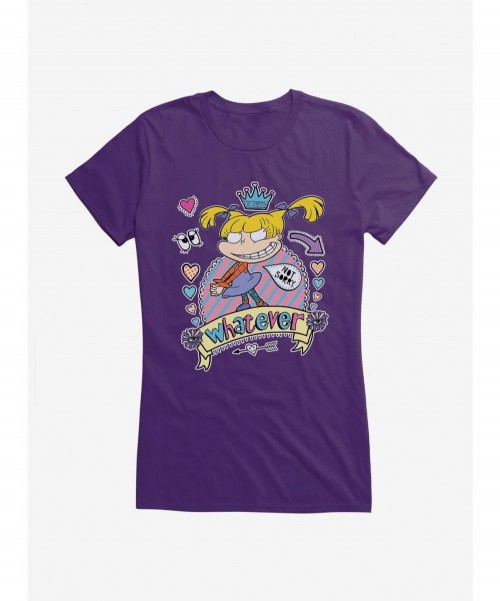 Seasonal Sale Rugrats Angelica Whatever, Not Sorry Girls T-Shirt $6.18 T-Shirts