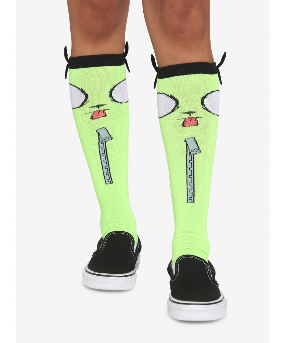 Limited Time Special Invader Zim 3D Knee-High Socks $3.45 Socks