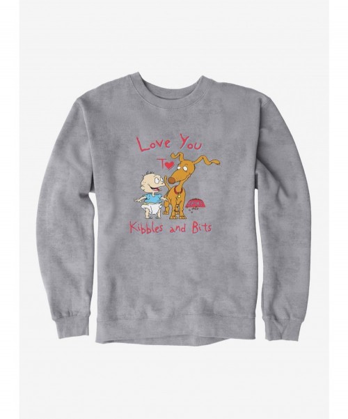 Wholesale Rugrats Spike And Tommy I Love You To Kibbles And Bits Sweatshirt $12.40 Sweatshirts