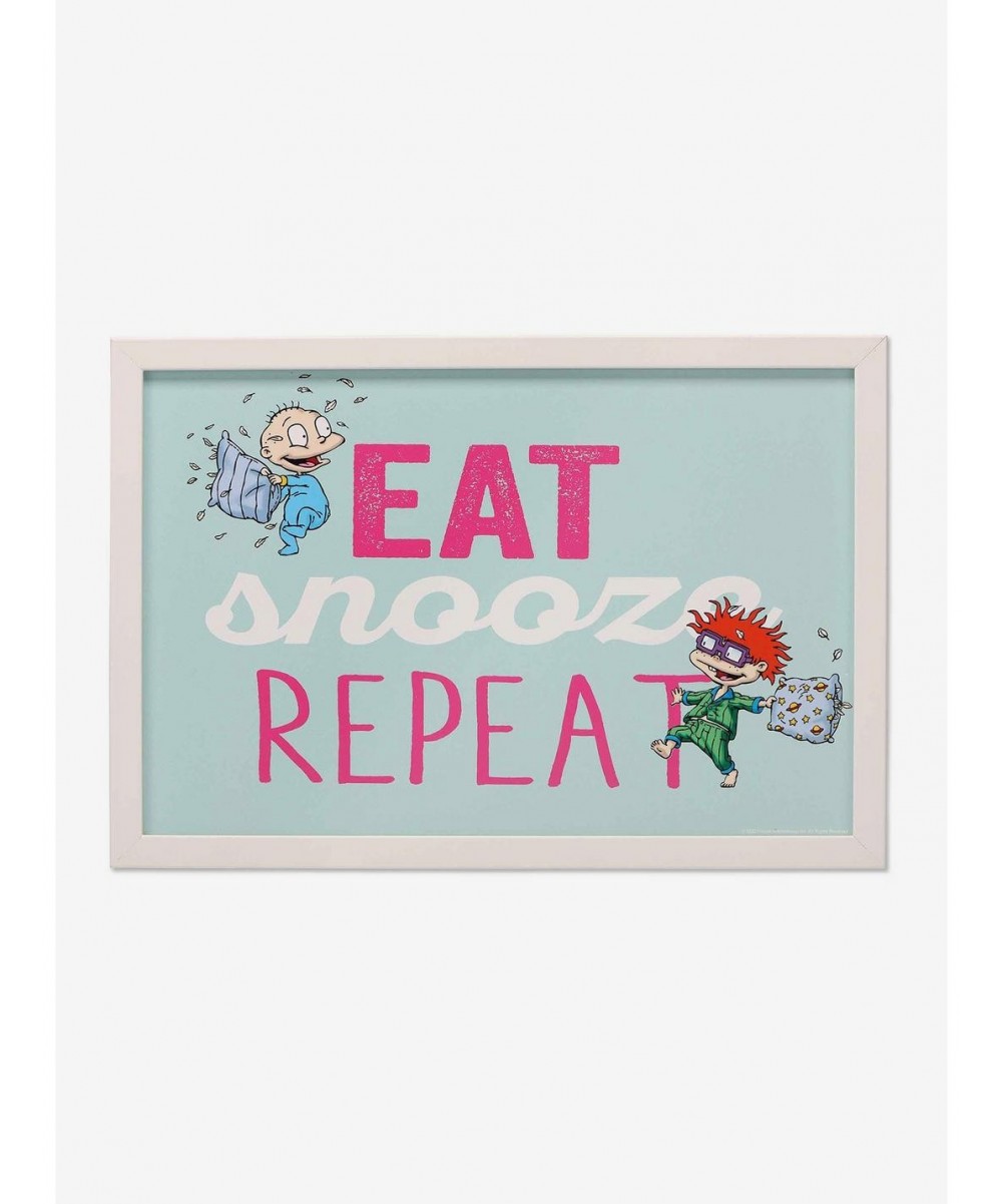 Special Rugrats Eat Snooze Repeat Framed Wood Wall Decor $15.17 Home Décor