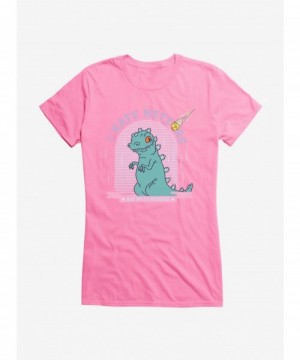 Exclusive Rugrats Reptar Say No To Meteors Girls T-Shirt $9.96 T-Shirts