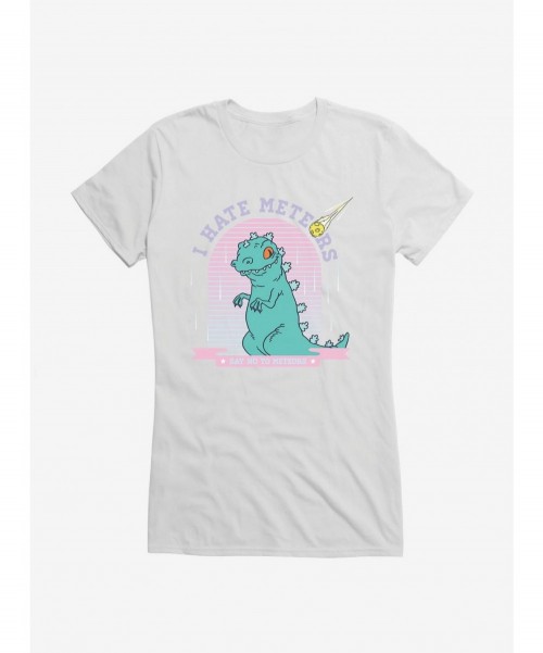 Exclusive Rugrats Reptar Say No To Meteors Girls T-Shirt $9.96 T-Shirts