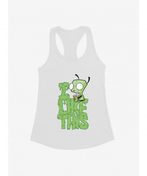 Sale Item Invader Zim I Like This Girls Tank $7.97 Tanks