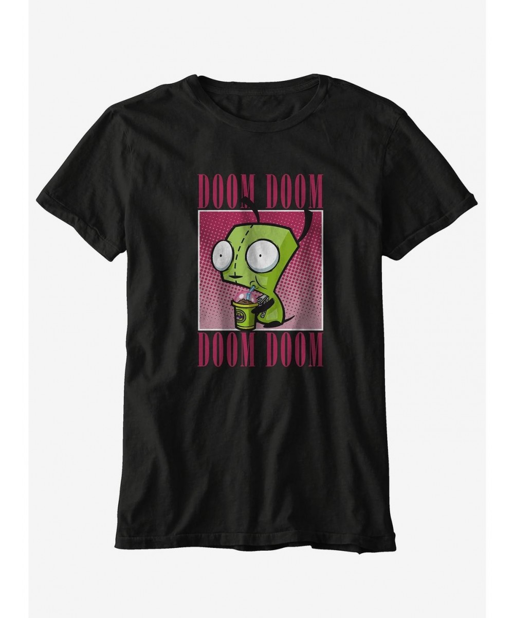 Premium Invader Zim GIR Milkshake Doom Boyfriend Fit Girls T-Shirt $7.97 T-Shirts