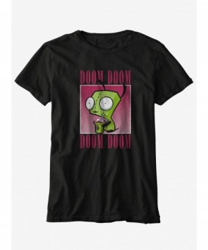 Premium Invader Zim GIR Milkshake Doom Boyfriend Fit Girls T-Shirt $7.97 T-Shirts