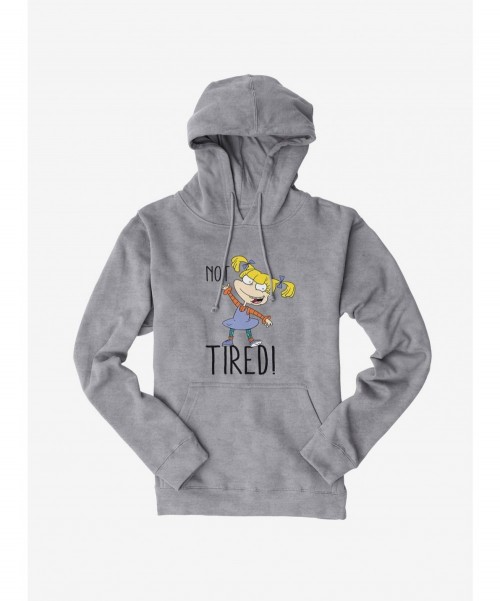 Huge Discount Rugrats Angelica Not Tired Hoodie $17.96 Hoodies