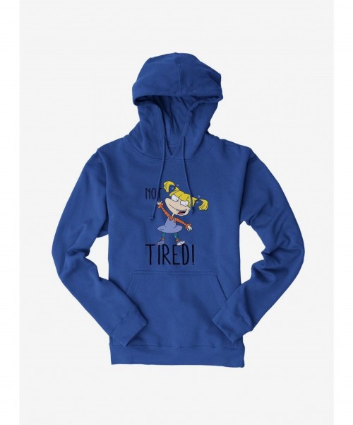 Huge Discount Rugrats Angelica Not Tired Hoodie $17.96 Hoodies