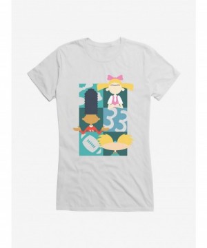 Pre-sale Discount Hey Arnold! Icon Silhouettes Girls T-Shirt $8.17 T-Shirts