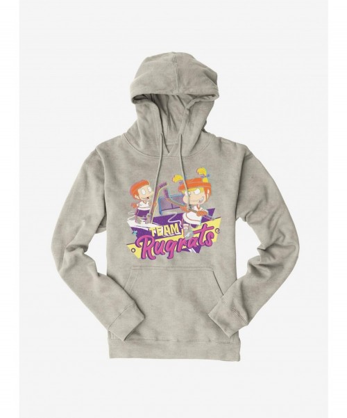 Seasonal Sale Rugrats Tommy And Angelica Team Rugrats Hoodie $17.96 Hoodies