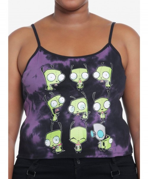 Huge Discount Invader Zim GIR Grid Tie-Dye Girls Cami Plus Size $8.48 Other Merch