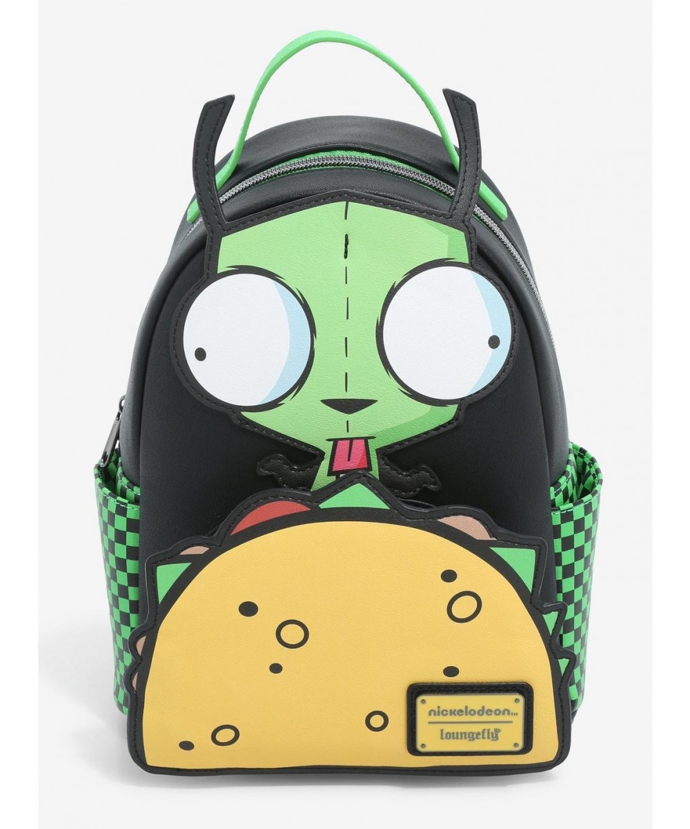 Big Sale Loungefly Invader Zim GIR Taco Mini Backpack $35.66 Socks