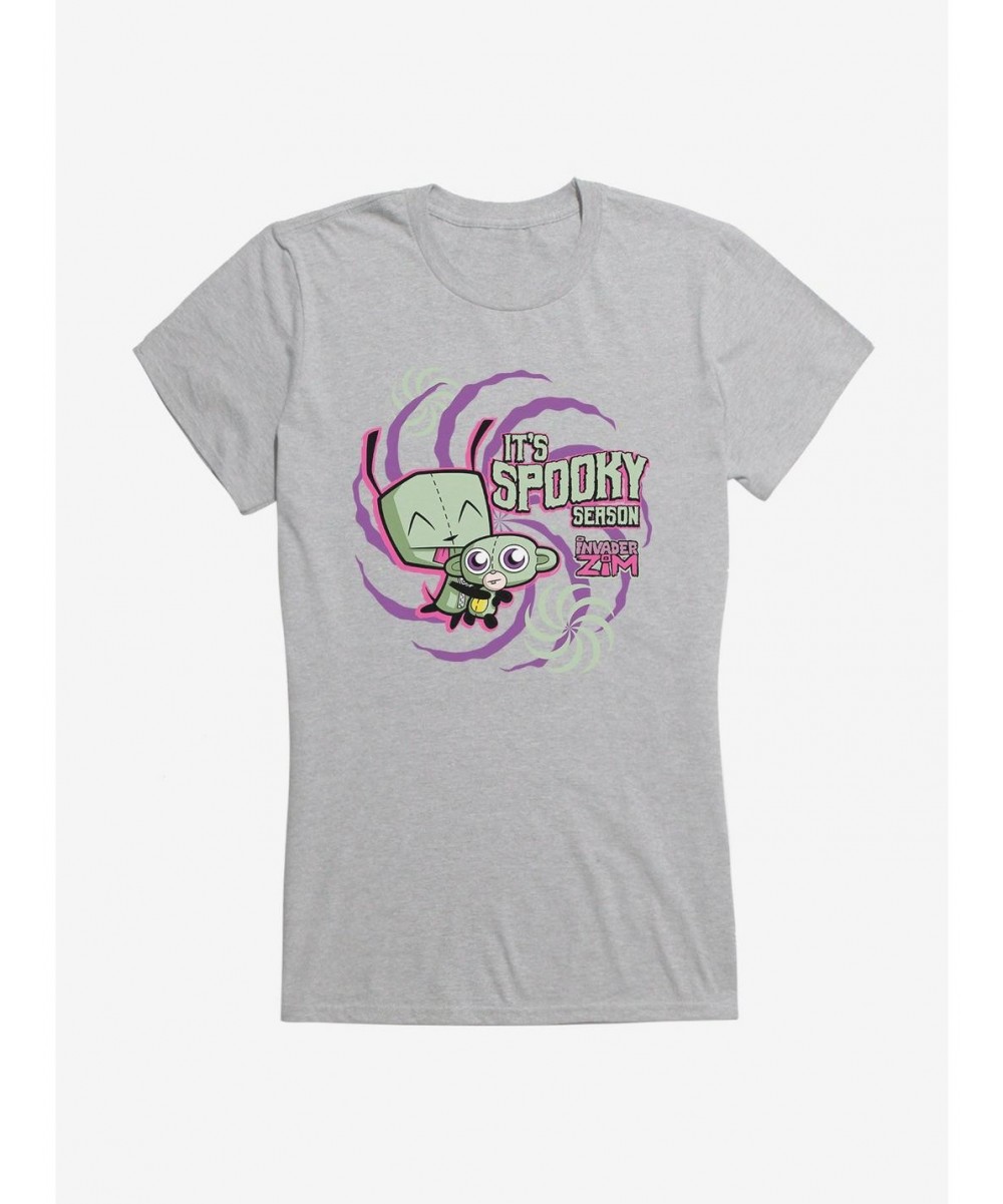 Cheap Sale Invader Zim It's Spooky Season Girls T-Shirt $8.96 T-Shirts