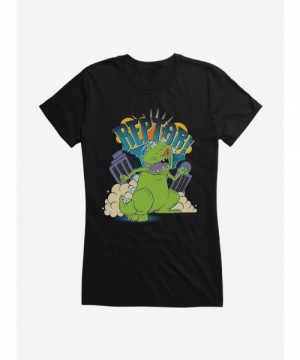 Discount Sale Rugrats Reptar Destruction Girls T-Shirt $9.76 T-Shirts