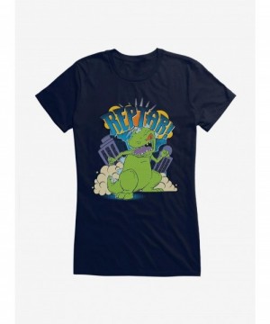 Discount Sale Rugrats Reptar Destruction Girls T-Shirt $9.76 T-Shirts