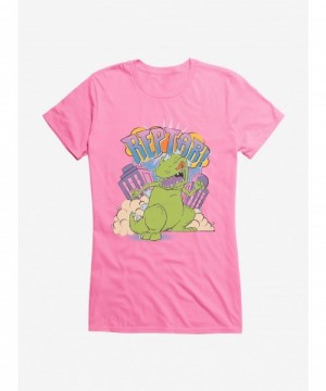 Discount Sale Rugrats Reptar Destruction Girls T-Shirt $9.76 T-Shirts