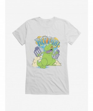 Discount Sale Rugrats Reptar Destruction Girls T-Shirt $9.76 T-Shirts