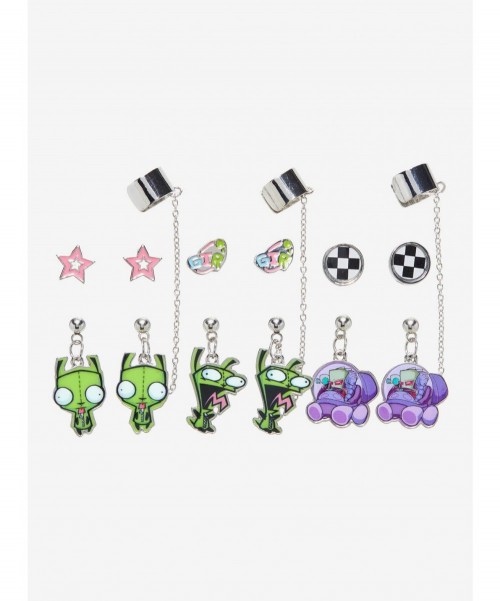 Big Sale Invader Zim GIR Icons Cuff Earring Set $6.20 Other Merch