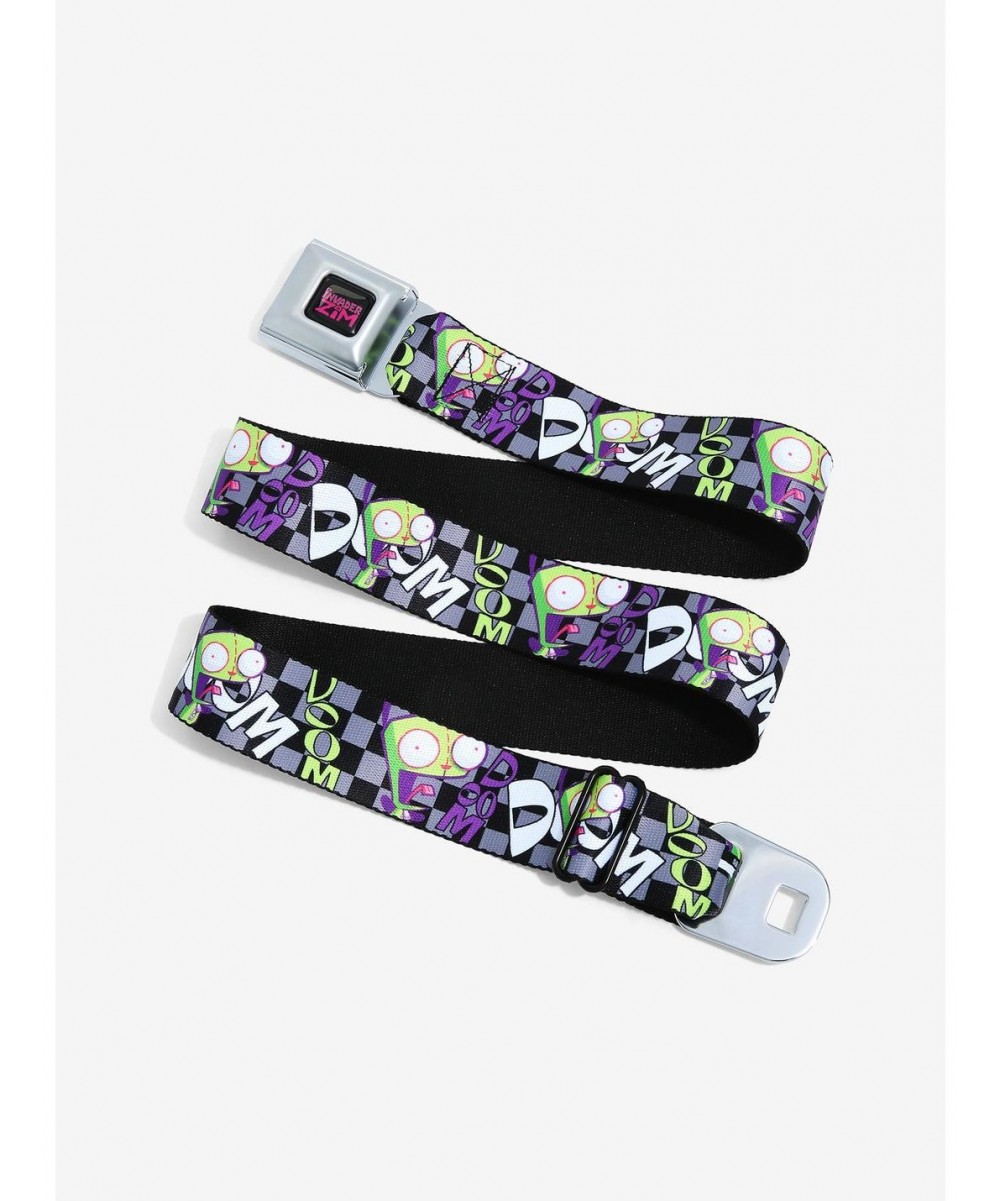 Big Sale Buckle-Down Invader Zim Checkered Seat Belt Belt $10.33 Other Merch