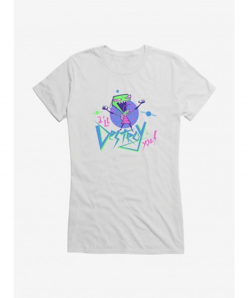 Pre-sale Discount Invader Zim I'll Destroy You Girls T-Shirt $9.56 T-Shirts