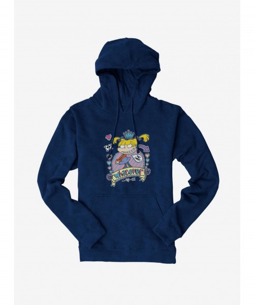 Fashion Rugrats Angelica Whatever, Not Sorry Hoodie $17.96 Hoodies