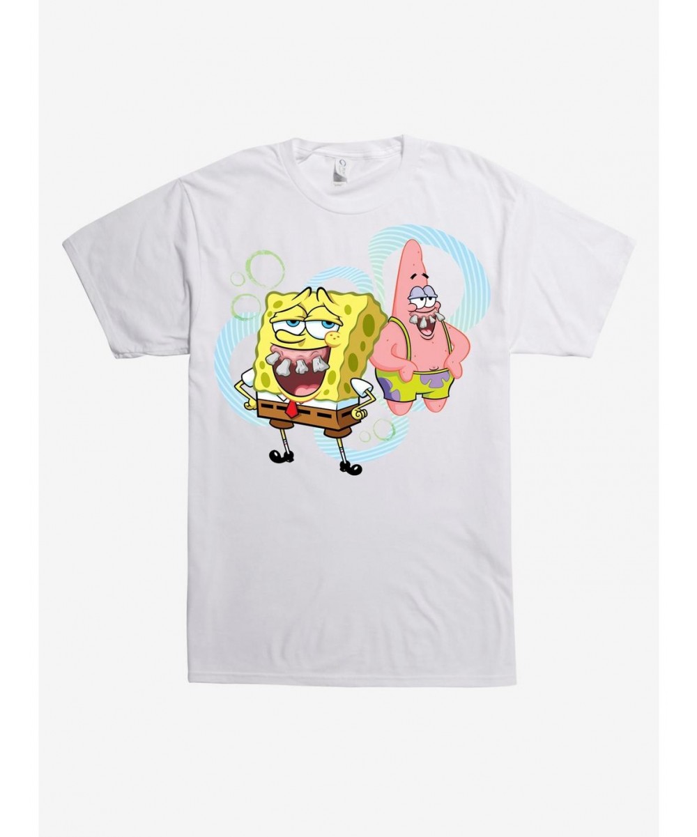 Bestselling SpongeBob and Patrick Teeth T-Shirt $7.46 T-Shirts