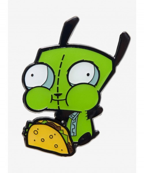 High Quality Invader Zim GIR With Taco Enamel Pin $2.99 Pins