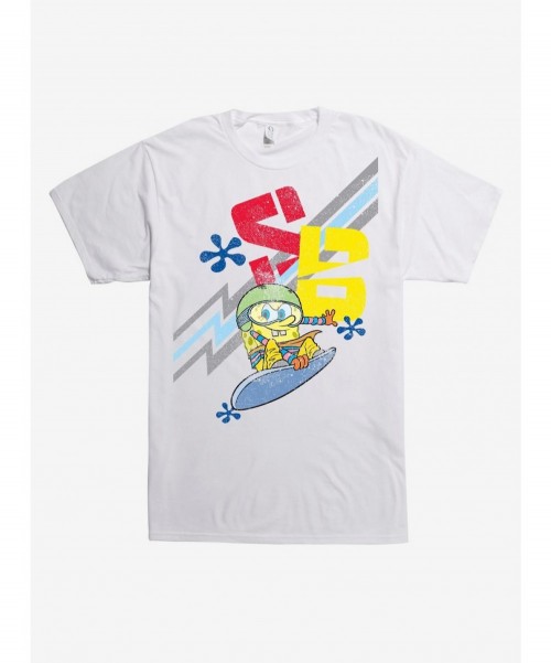 Sale Item SpongeBob Snowboard T-Shirt $8.08 T-Shirts