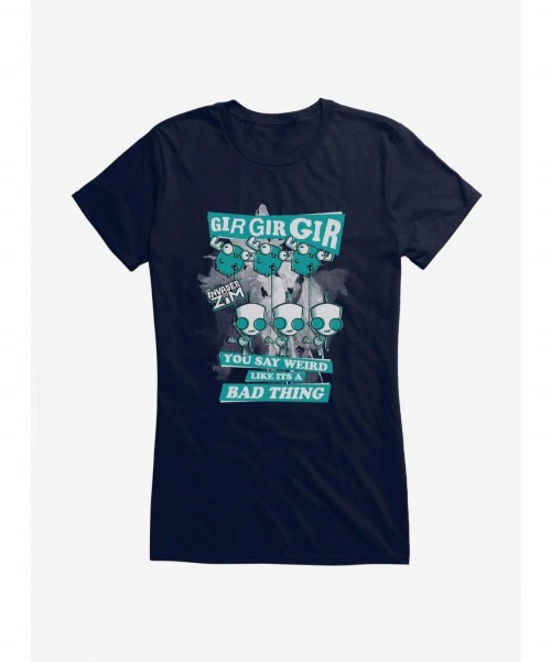 Sale Item Invader Zim Weird Like It's A Bad Thing Girls T-Shirt $8.17 T-Shirts